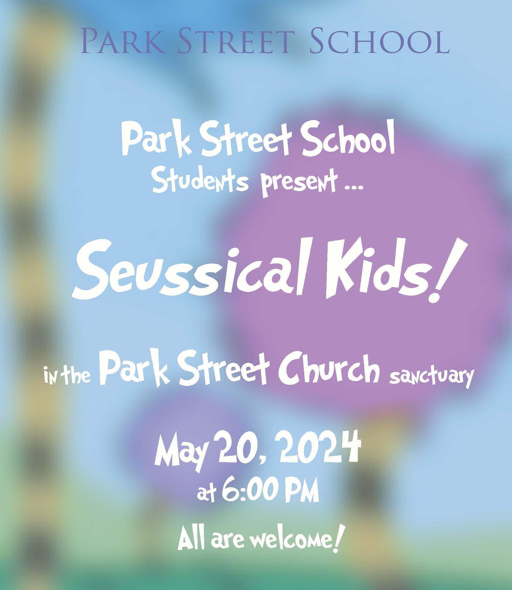 Park Street School’s Spring Concert ~ Monday, May 20